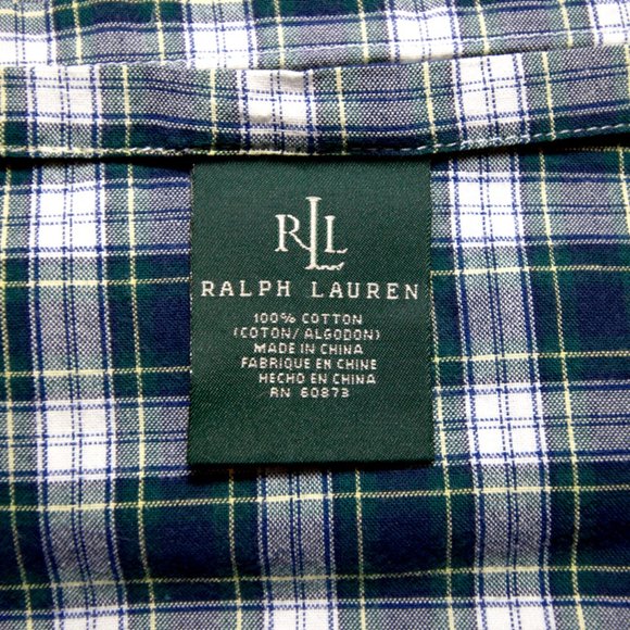ralph lauren plaid sheets